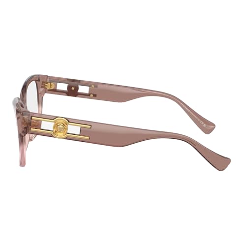 Versace ICONIC VE 3347 5435 Transparent Pink Plastic Cat-Eye Eyeglasses 52mm - image 3