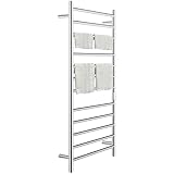 VEVOR Heated Towel Rack, 12-Bar Towel Warmer Rack, Wall Mounted Electric Towel Warmer, Electric Towe