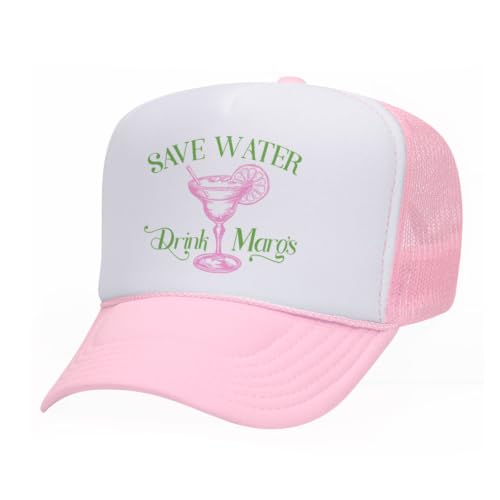 Image of TeesAndTankYou Save Water Drink Margs Foam Trucker Cap Adjustable Mesh Back Hat