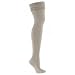 Sock It To Me OTK BEIGE CABLE KNIT Womens Thigh High Socks