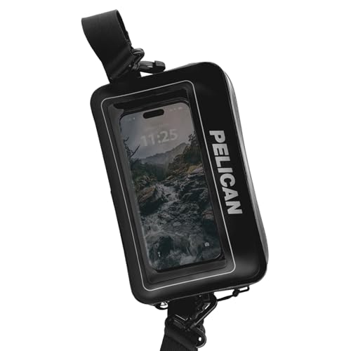 Pelican Marine Water-Resistant Sling Bag - Crossbody Chest/Shoulder Bag for Men with Adjustable Strap and Touchscreen Compatible Phone Compartment - Travel Daypack for Camping, Hiking, Biking and More