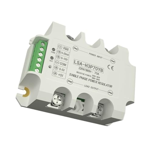 PMZZHUPVR - PMZZHUPVR Module de régulateur de Tension à déphasage AC monophasé, régulateur de Puissance 70A, régulateur de Puissance à Semi-conducteurs LSA-H3P70YB