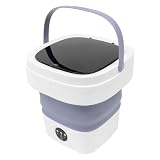 X13 - Mini lavatrice portatile da 12 l, per casa e viaggi, potente motore in rame, 3 programmi di lavaggio, viola, ideale per piccole quantità di biancheria e famiglie