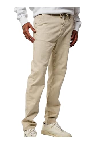 Kaporal, Jeans/Jogging, pour Homme, 98% Coton - 2% Elasthanne, Coupe Tapered Slim, Couleur Pale Camel, Taille S