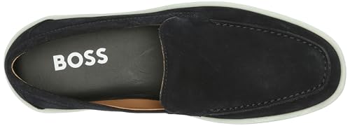 Image of BOSS Women's Suede Rubber Sole Loafers
