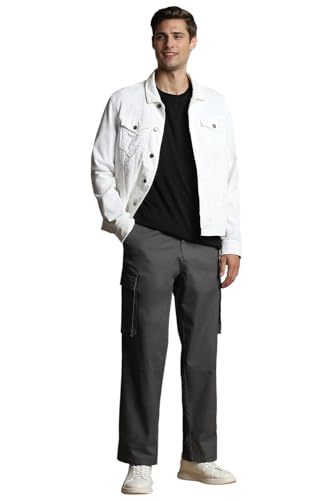 Image of Allen Solly Men Mid Rise Regular Fit Casual Pants