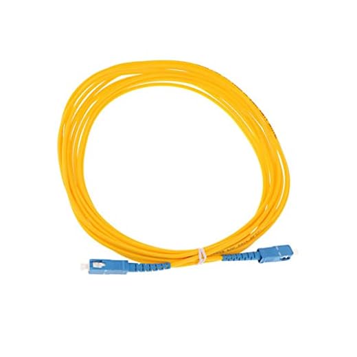 MagiDeal SC-SC Doble Núcleo Fibra óptica Jumper Gota Cable Remiendo Línea Accesorios de Color Amarillo - Amarillo