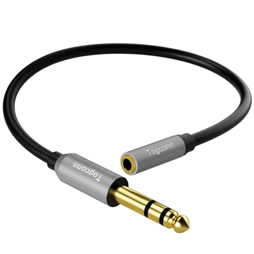 Adaptateur 3.5mm vers 6.35mm sans perte de signal pour casque et ampli
