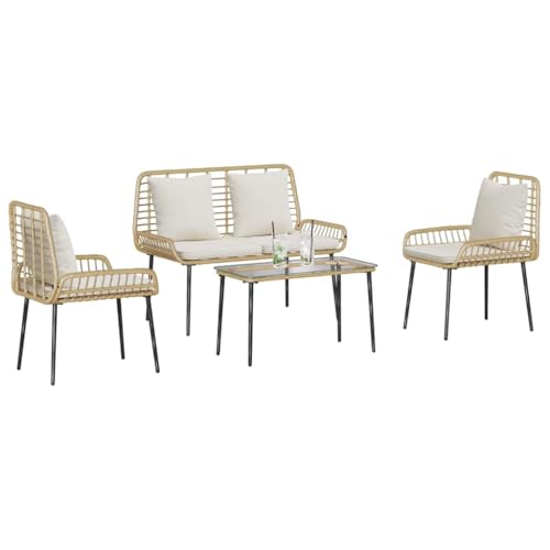 Ensemble de meubles de jardin résistant aux intempéries 4pcs