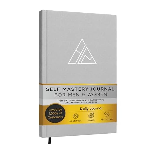 Self-Mastery Journal for Men - Daily Productivity Journal for Happiness, Gratitude Journal, Mindfulness, Self Care & Reflection – Goal Journal, Guided Journal for Men & Women – Inspirational Journal