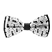 WUXEKZO Boys Funny Black Cats Pre-Tied Bow Tie for Party, Business, Prom, Fashion Butterfly Bow Ties