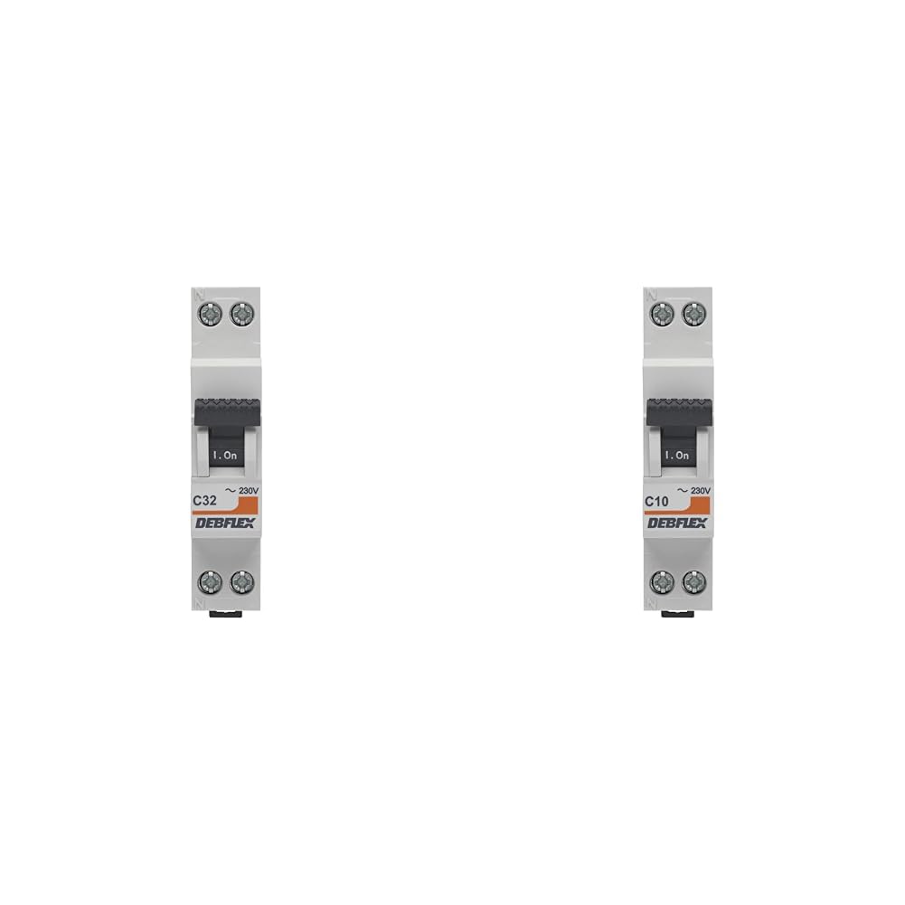 DEBFLEX - DISJONCTEUR 3KA PH+N 32A - Modulaires - Gamme modulaire - Disjoncteurs - 707505 & DISJONCTEUR 3KA PH+N 10A - Modulaires - Gamme modulaire - Disjoncteurs - 707502