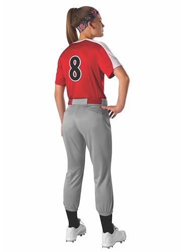 Pantalon de softball Alleson Athletic blanc coupe athlétique Small