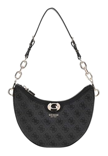 Sac d'épaule GUESS Orlina Logo Top Zip couleur Coal pour femme