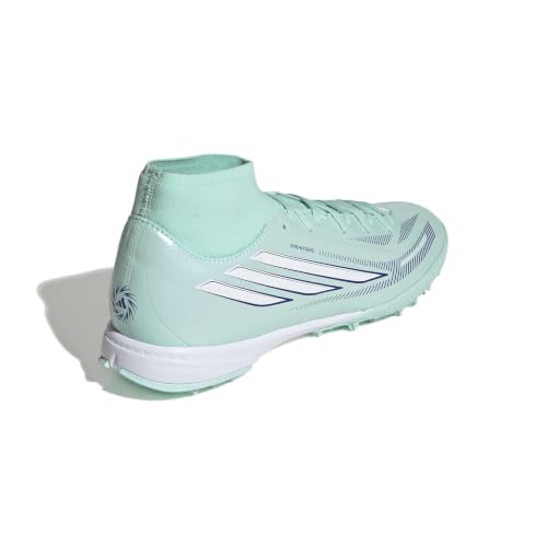 adidas Women's F50 Sparkfusion League Mid Top Turf, Clear Mint/White/Solar Purple, 7.5 by adidas - Used condition - Image 4