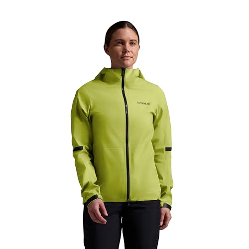 GOREWEAR Lupra 2.0 Women’s GORE-TEX Cycling Jacket | Waterproof, Lightweight, Packable & Breathable | Performance Rain Jacket with Hood Lime Yellow Medium