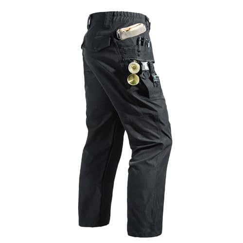 Tactical Cargo Pants for Men Ripstop Waterproof Cargo Pants Quick Dry Stretch Outdoor Hiking Trousers Multi Pocket3