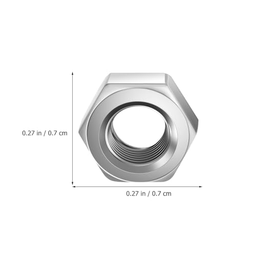 ARTIBETTER 50 Peças De Porcas De Hardware De Aço Inoxidável Porcas Sextavadas Porcas De Parafuso Por