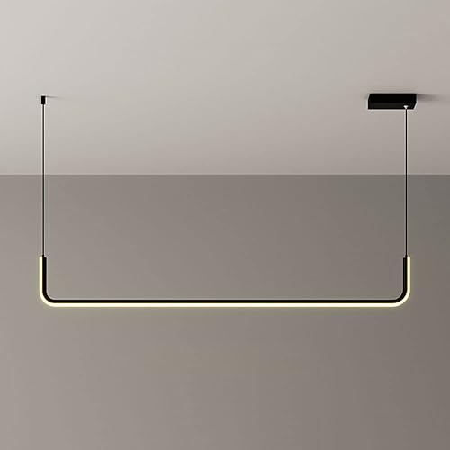 Siet 35" Linear Pendant Light LED Chandelier, 21W Long Bar