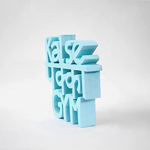 Image of NUKKAD TALES Kal Se Pakka Gym Blue Quirky Showpiece Home Decor Items Decorative Items for Book Shelf Birthday Gift Items Gift for Lazy People (6 x 5.40 inch)