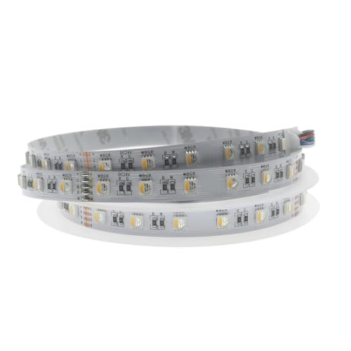Blendend Tira LED 24V DC SMD5050 IP65 RGB+W (3000K) 60 LEDs/m - 5 metros, ideal para iluminación decorativa y ambientes personalizados.