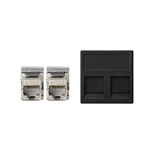 Double connecteur Cat6 FTP K45 Plana anti poussière