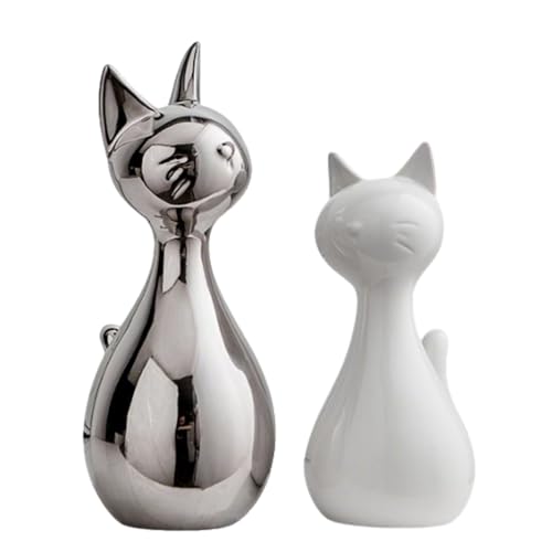 Figura Decorativa de Gatos para Hogar AWNR