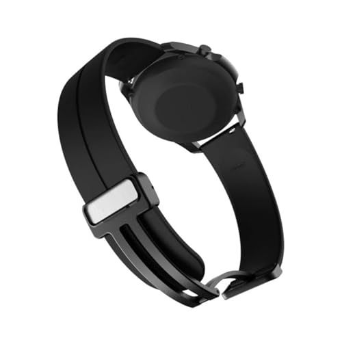 Image of LORENZ Silicone 22mm Replacement Watch Strap with Adjustable Magnetic Lock Feature