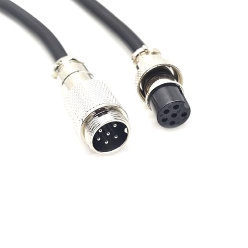 Cable conector GX16 6 Pin macho a hembra 1 metro miniatura 1