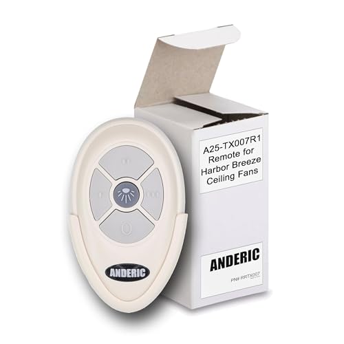 Télécommande de rechange pour ventilateur de plafond Harbor Breeze A25-TX007 Anderic RRTX007