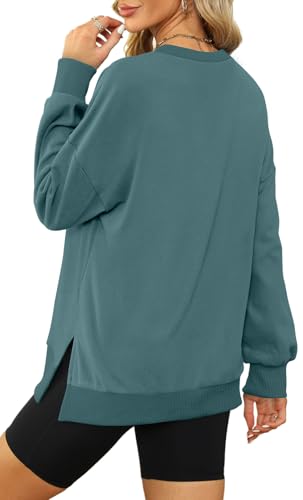 Image of XIEERDUO Womens Oversized Sweatshirts Pullover Casual Crewneck Long Sleeve Tops Comfy