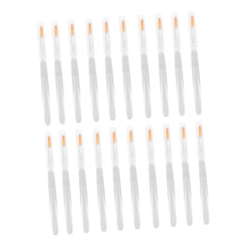 BESTYASH 20pcs Lip Brush Set Applicators Makeup Tools Disposable Lip Makeup Brushes Crystal Stick Lip Brush Set for Travel Party