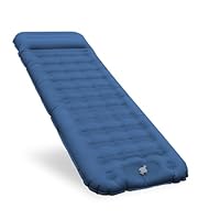 Isomatte Luftmatratze Selbstaufblasend, Bequem 12CM Verdicktes Aufblasbare Matratze mit Fußpumpe und Kopfkissen, Wasserdicht Camping Matratze Outdoor, Ultraleicht Schlafmatte für Zelt und Strand
