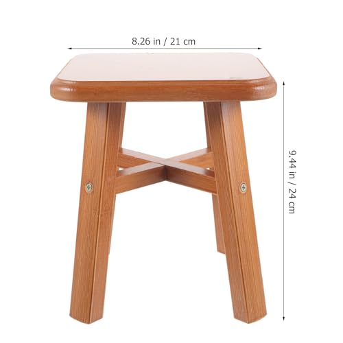 Tabouret en bois massif 24 cm polyvalent et stable Veemoon - 4