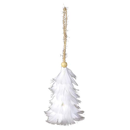SPICE OF LIFE(スパイス) クリスマスオーナメント ツリー エンジェルフェザー ホワイト 高さ10cm 羽根 TLXK3910WH
