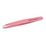 Tweezerman Amazon Exclusive Slant Tweezer, Dusty Rose Tea, 1 Count (Pack of 1)