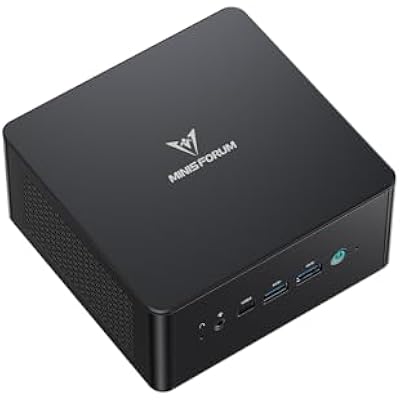 MINISFORUM UM890 Pro Mini PC, AMD Ryzen 9 8945HS (up to 5.2GHz) Mini Computers, 32GB DDR5 5600MHz RAM&1TB PCIe 4.0 SSD, Mini Desktop Quad Display HDMI/DP1.4/USB-C, AMD Radeon 780M/Dual LAN 2.5G