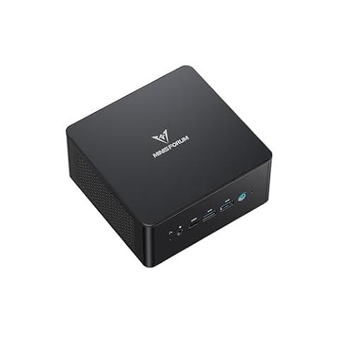 MINIS FORUM UM890 Pro Mini PC - AMD AI Ryzen 9 8945HS, 8 C/16 T, Radeon 780M GPU, 2 x M.2 SSD Slots, DDR5, HDMI 2.1, DP 1.4, 2 x USB4, Oculink, 4xUSB-A, 2xRJ45 2.5G, Wi-Fi 6E & BT 5.2 (Ohne RAM/SDD)
