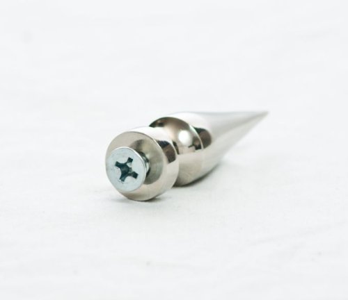 Chrome Screw on Spike for Helmets License Plates Rat Rods Helmet Spikes Half Shell 2 3/4 Inch Metal Spikes
