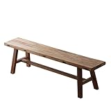 Large gamme d'applications : le banc bout de lit a un design simple et rétro, et la couleur du bois est facile à assortir, ce qui peut être parfaitement intégré à différents styles de maison, que ce soit la chambre, le salon, la salle à manger, l'entrée, le hall ou la terrasse, etc