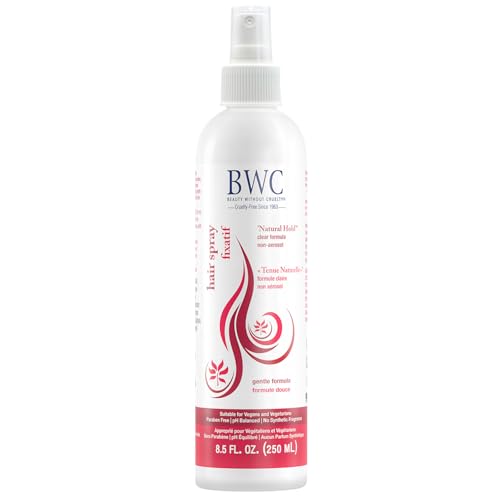 Beauty Without Cruelty Hair Spray, “Natural Hold” – Non-Aerosol Spray with Rosemary, Lavender...