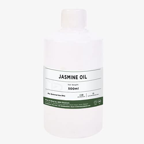 Image of Jasmine Essential Oil - Therapeutic & Cosmetic Grade - 500 Ml For Aromatherapy, Diffuser, Soap Making, Cosmetic Making, Lotions, Creams, Diy Personal Care For Face, Hair, Skin & Body