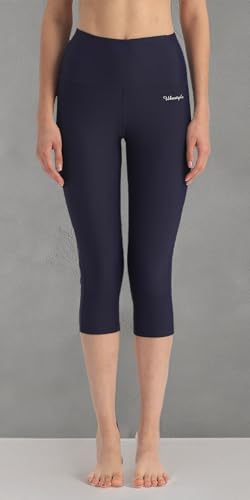 Image of Ubestyle UPF 50+ High Waist Women's Yoga Capri Leggings Swimming Tights Sun Protective