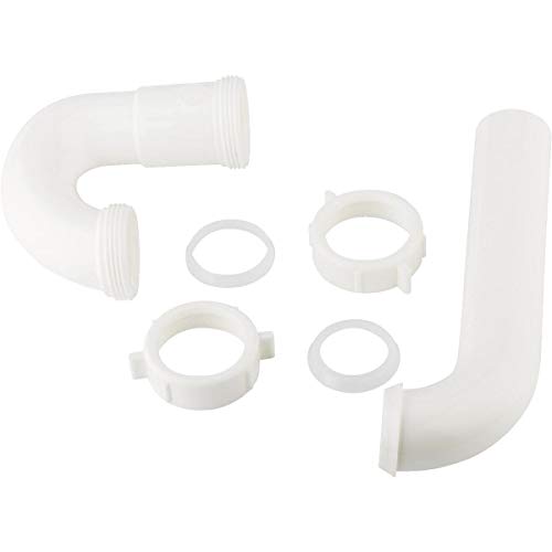 Plumb Pak Keeney 400Wk 1.25-In. X 1.5-In. Plastic P-Trap With Reducing Washer, White, 1-1/2-Inch Or 1-1/4-Inch By 1-1/2-Inch #TOP5