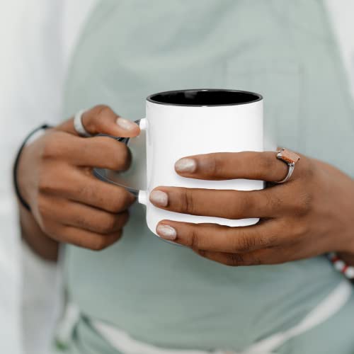 Set de 6 tazas de cerámica negra con asa corazón 11oz miniatura 4