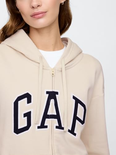 Image of GAP Women's Logo Hoodie Hooded Full Zip Sweatshirt