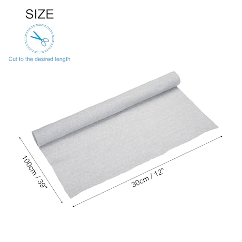 Image of MECCANIXITY 39 inch Elastic Cuffs Ribbed Trims Cotton Fabric Knit Rib Stretch Tape Cuff Sleeve Waistband for Sewing, 12 inch Wide Grey