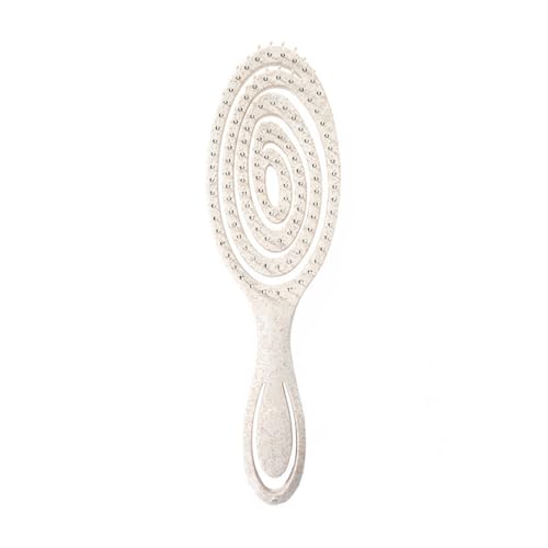 Cepillo Pelo Antitirones - Cepillo Pelo Antirotura Orgánico para Mujer y Hombre - Peine Antitirones Niños y Niñas - Cepillos para Alisar Cabello Rizado Liso o Mojado(Blanco)