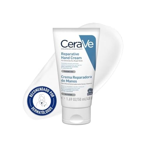 CeraVe - Crema de manos reparadora, 50ml, crema de manos para manos secas y ásperas, con glicerina y 3 ceramidas esenciales