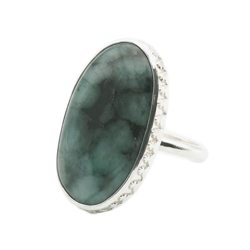 Bague émeraude et argent 925 pour un anniversaire de mariage inoubliable